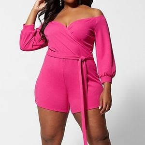 ETANIA OFF SHOULDER ROMPER
